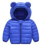 Happy Cherry Baby Puffer Jacket Windproof Warm Snowsuit Winter Hooded Toddler Boy Coats 12-18 Months Blue