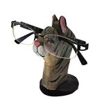 VIPbuy Hand Carved Wood Eyeglasses Spectacle Sunglasses Holder Stand Animal Shaped Home Office Desk Décor (Cat)