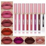 QiBest 7Pcs Matte Liquid Lipstick a