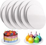 25 Pcs Cake Boards, White Cake Boards 10 inch Round, Food-Graded Cardboard Cake Rounds Cake Base, Waterproof and Oil-Proof Cake Boards for Cake DIY, Dessert and Crafts Display