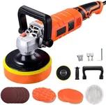 Buffer Polisher, Car Detailing Machine with Variable 7 Speeds Control, Pure Copper Motor, Low Noise Design for Car, Sofa Cabinet Tiles Floor (Spare Parts Included)