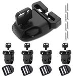 4 Sets Spa Hot Tub Cover Clips Latch Replacement Kit Hot Tub Cover Latches Clip Lock for Cover Straps with Keys and Hardwares Accessories (4 Sets), 50x46mm