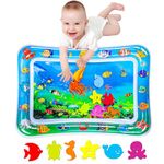 Tummy time Water, Tummy time Toys,Inflatable Play Mat Water mat Infant Toys, Fun Early Development Activity Play Center for Newbor(70x50cm)