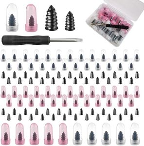 Hulezt Tire Repair Rubber Nail Kit with 2 Sizes, 2026 New Vacuum Tire Mending Nail Screw in Tire Repair Plugs, Fast Emergency Tire Repair with Screwdriver for Car Motorcycle Bike Truck (60 Pcs)