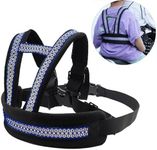 Child Motorcycle Safety Harness for Kids Reflective Anti-Fall Bike Motorcycle Back Seat Safety Belt Adjustable Harness Leash with Added Padding on Shoulders Waist for Cycling Riding Age 2-12Yrs