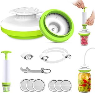 Mason Jar Vacuum Sealer, Jar Sealer with Accessory Hose for Foodsaver Vacuum Sealer, Pawcute Vacuum Sealer Kit Jar Attachment for Wide&Regular Mouth Jar, Canning Jars Sealer with Manual Vacuum Pump