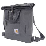 Carhartt Unisex's Convertible, Durable Tote Bag with Adjustable Backpack Straps and Laptop Sleeve, Gray, One Size