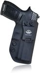 Gun Holster, Sig P320 Holster IWB Kydex For Sig Sauer P320 / P320 Carry / P320 Compact Medium Pistol Case - Inside Waistband Carry Concealed Holster Sig P320 Gun - Holster Case Pouch (Black, Right)