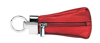 CALFNERO Genuine Leather Key Chain Case (Red)