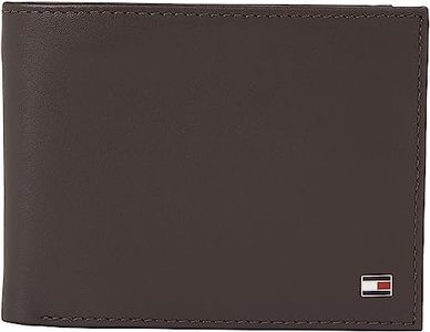 Tommy Hilfiger Men's Eton Mesh Flap Wallet, Brown, One