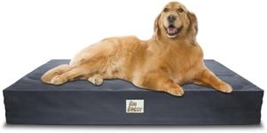 Big Borky Orthopedic Memory Foam X-Large Dog Bed for X-Large Dogs - Machine Washable Cover, Joint Support & Comfort, Scratch-Proof, Non-Slip Base - Orthopedic Dog Bed - Cloudy Grey (X-Large)