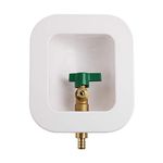 Solimeta Ice Maker Outlet Box without Water Hammer Arrestor，PEX Connection, 1/4-Turn Ball Valve