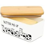 Lumicook ceramic butter dish with l