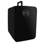 Body Escape Mini Fridge For Skincare & Make-Up - Glass Door Beauty Mini Fridges - Birthday Gifts For Her Skin Care - Portable, Compact, Small & Quiet Skincare Fridge For Makeup - 10L Black