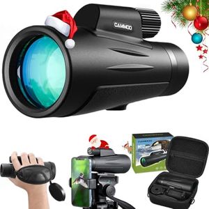 12x50 Monoculars for Adults High Powered, Low Light Larger Vision with BAK4 Prism SMC Lens, for Men Frogproof Waterproof Monocular Telescope Hiking Hunting Gear