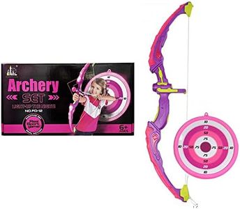 Fonderland Light Up Bow with 3 Suction Cup Arrows Kids Archery Toys Set Girl Like Gift