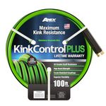 Teknor Apex 8567-100 Kink Control Plus Garden Hose, Green, 5/8" x 100'