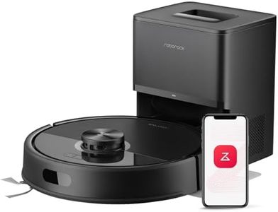 roborock Q7T+ Robot Vacuum & Mop, All-in-one Vacuum Cleaner, 10,000Pa Powerful Suction, Self Emptying &Refilling, Self Mop Washing &Air Drying, Anti-Tangle Brushes for Home, Pet Hairs, APP-Controlled