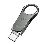 Silicon Power 64GB Type C & Type A Dual USB 3.0/3.2 Gen 1 Dual Flash Drive, Mobile C80