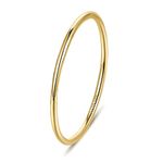 NOKMIT 1PC 1mm 14K Gold Filled Rings Stacking Rings for Women Girls Stackable Thin Gold Ring Plain Statement Band Comfort Fit Size 5 to 10(8)