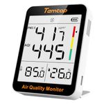 Indoor Air Quality Monitor with Hygrometer, Temtop PM2.5 AQI Meter Indoor Thermometer Temperature and Humidity Monitor (S1 up)