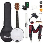 Banjo Ukulele Concert Size 23 Inch With Bag Tuner Strap Strings Pickup Picks Ruler Wrench Bridge