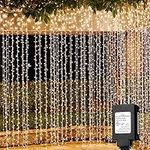 Solhice LED Curtain Lights Outdoor 