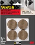 Scotch Gripping Pads: 1-1/2 inch Diameter / 8-Pack (Brown)