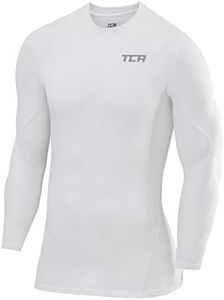TCA Superthermal Base Layer a Compressione Maglia Manica Lunga Termica sotto Maglia da Uomo - Bianco, L
