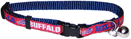 NFL CAT Collar. - Buffalo Bills CAT Collar. - Strong & Adjustable Football Cat Collars with Metal Jingle Bell