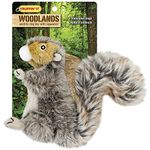 Westminster Pet Products Woodlands Plush Squirrel Dog Toy, Small