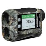 Laser Range Finder with Colored Touch Screen & Speaker - Fully Loaded Features, Golf, Slope Switch, Hunting, Survey, Travel, Sightseeing, Speed & Height Measurement | Camo
