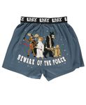 Lazy One Funny Animal Boxers, Novelty Boxer Shorts, Humorous Underwear, Gag Gifts for Men, Funny Bear Boxers, Beware the Force Boxers, XXL