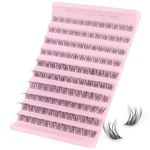 Sixstarhair False Eyelashes Cluster D Curl Lashes 120 Pcs Individual Cluster With Clear Band Natural Soft Wispy Cluster Lashes 8-16mm Diy Lash Extensions