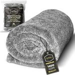 CarMax® - Original Twisted Loop Car Drying Towel - Double-Sided XL - 60cm x 40cm 1400gsm Microfibre Towel for fast streak-free drying and detailing
