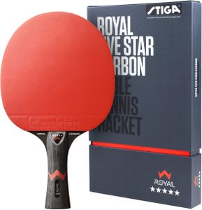 STIGA Royal Carbon Table Tennis Bat – 7-Ply Blade, Professional Racket