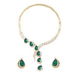 Shining Diva Fashion Latest Stylish Design Fancy Crystal Necklace Jewellery Set for Women (12079s)