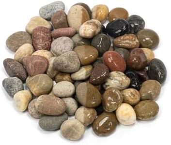 AQUALYRA 43lbs Drainage Rocks, 2/5''-4/5'' Small Pebbles, Aquarium Gravel