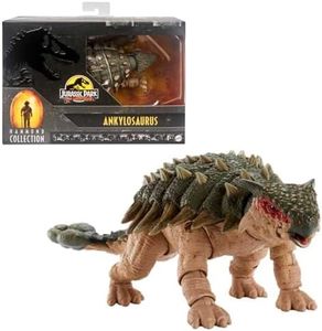 Jurassic World Jurassic Park III Collector Dinosaur Action Figure Ankylosaurus Hammond Collection, Deluxe Articulation, Movie Authentic Gift Toy