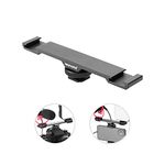 NEEWER Dual Cold Shoe Mount Bracket, Aluminum Alloy Dual Hot Shoe Extension Bar with 1/4" Thread, Compatible with iPhone Nikon Canon Sony DSLR Camera Camcorder LED Light Mic Speedlite