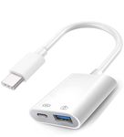 USB-C to USB Adapter with 30W Charging Port for iPhone 15 Pro Max MacBook Pro Air 2023 iMac iPad Mini Pro, Apple MFi Certified OTG Support Camera, Card Reader, USB Flash Drive, MIDI Keyboard (White-2)