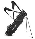 Cruiser Golf CR-Lite 7" Golf Stand Bag | Lightweight, Slim Standbag with Padded Double Shoulder Straps | 4-Way Divider | 3 Pockets, Grab Handle, Rain Hood