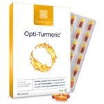 Healthspan Opti-Turmeric | High Strength 500mg Liquid Curcumin | Supports Cartilage Formation | Immune Health | 185 Times Better Absorbed & 7 Times Faster Acting Than Standard Turmeric (60 Capsules)