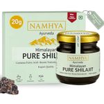 Namhya Pure Himalayan Shilajit Resin for Men Vitality, Stamina, Energy & Strength | Fulvic Acid & Trace Minerals | Mens Performance & Endurance Support | Natural Shilajeet | 20g (40 Servings)