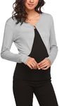 HOTOUCH Shrug Bolero Cardigan for Womens Long Sleeve Short Little Cropped Sweater Knit Jackets for Dress S-XXL