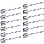 Ball Pump Needle, Stainless Steel Pump Needle, 12 Pack Inflator Needles for Football Basketball Volleyball Beach Ball Rugby