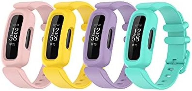 Bands Compatible with Fitbit Ace 3 for Kids Colorful Silicone Watch Strap Accessories Replacement Wristbands for Ace 3 for Boys Girls