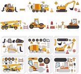 12 Sheets Construction Truck Sticke