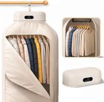 Portable Clothes Dryer, 700W Fast Drying with Wrinkle-Reducing Gentle Heat, No Assembly Required, Quiet Compact Dryer for Apartment, RV, Travel & Small Spaces