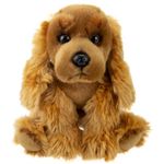 VFM - Cocker Spaniel Dog Plush 30cm Soft Toy (Orange Brown) Super Cute & Fluffy Luxury Lifelike Stuffed Animal Teddy Gosh Designs - Natural World Collection